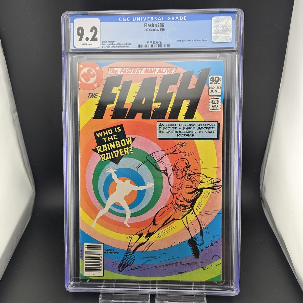 Flash #286 CGC 9.2 WP 1st Appearance Rainbow Raider DC Comics 1980 Bronze Age